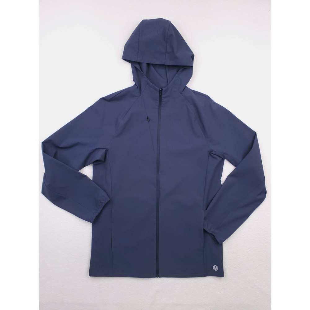 Solaris Jacket Mens Small Blue Windbreaker Athleisure Stretch Lightweight